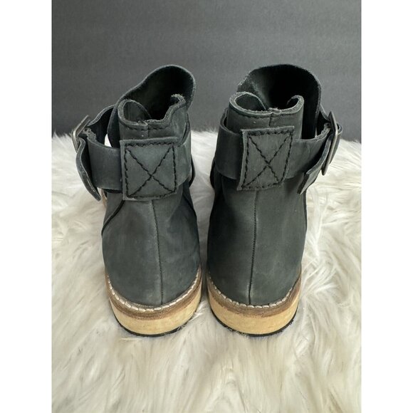 Free People Las Palmas Gray Ankle Boot Booties Size 37 US 6.5 Comfort - Picture 3 of 16